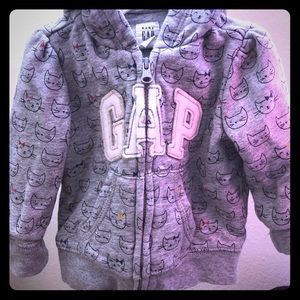 Grey Cat Gap hoodie